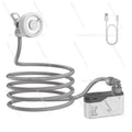 Portable Camping Shower Outdoor Battery Powered Shower Head System Dorm Bathing Kit High Pressure Spray Gun