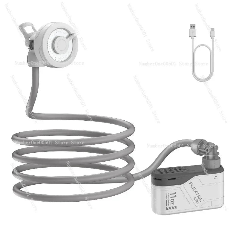 Portable Camping Shower Outdoor Battery Powered Shower Head System Dorm Bathing Kit High Pressure Spray Gun
