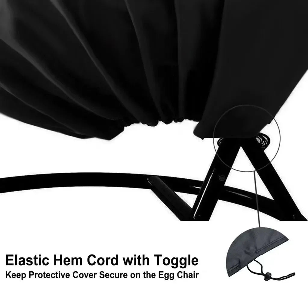 1pcs Home Chair Cover Anti-Dust Hanging Chair Cover Waterproof Protector Cover Hanging For Outdoor Swing Chair Hanging Slipcover
