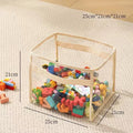 Children's Toys Storage Basket Transparent Storage Box Sub Block Plush Toys Large-capacity Household Multifunctional