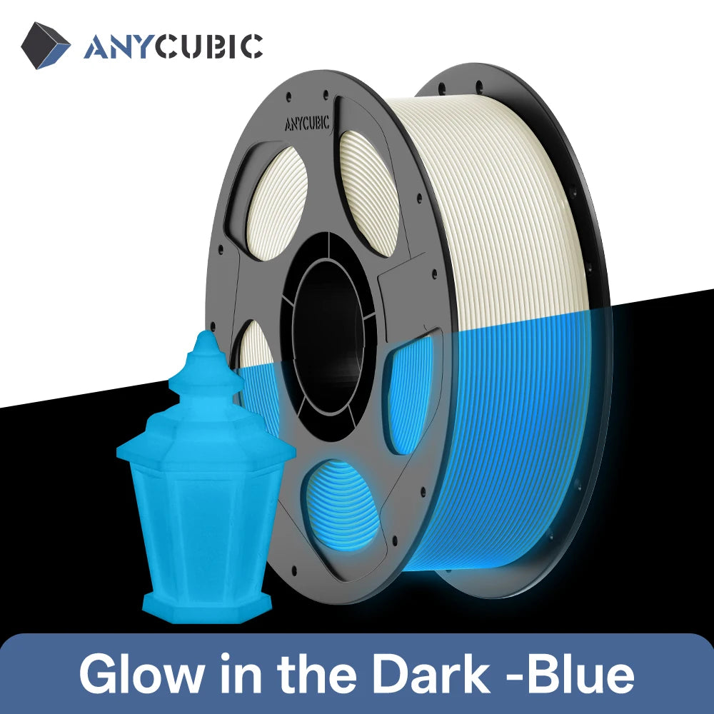 ANYCUBIC Glow Filament 3D Printer Luminescent PLA Glow in The Dark ECO-friendly Luminescent Materials for Kobra S1 Kobra X