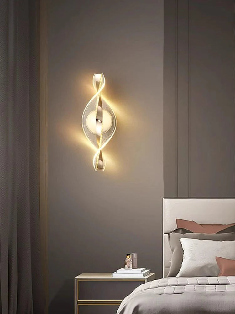 Nordic LED Wall Lamp Indoor Living Room Lighting Originality Lamps Home Decoration Aisle LED Acrylic Bedside Modern Wall Lights