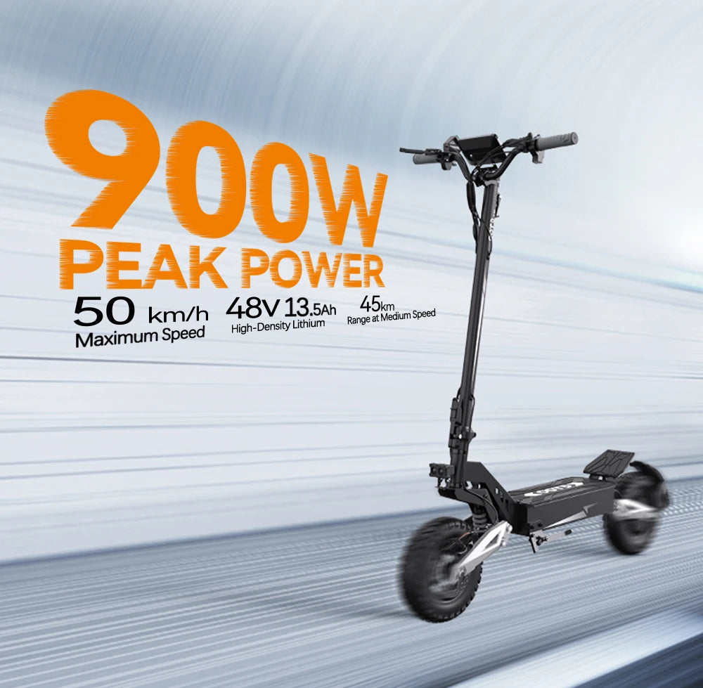 OOTD T10 Electric Scooter 500W Motor 48V13AH Battery City Off-Road Electric Scooter Adult 11 Inch Foldable Electric Scooter