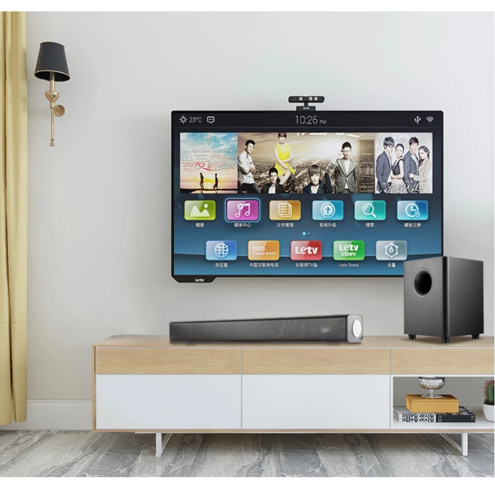 150W TV SoundBar Speaker Home Theater Sound System 3D Surround Sound Bar Subwoofer Bluetooth Speakers