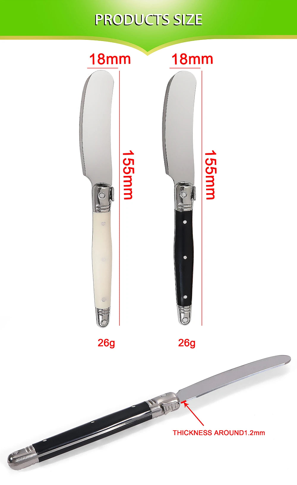 Jaswehome Butter Knife Cheese Dessert Spreaders Toast Breakfast Jam Knife Cream Knives Dessert Tools Kitchen Gadgets