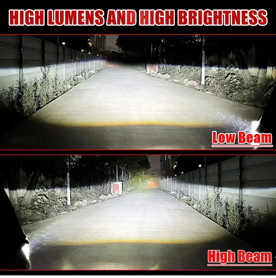 3 Inch H4 H7 LED Angel Eyes Bi LED Lenses 9005 9006 Projector Headlight For Hella Car Lights Headlamp Car Accessories RHD 160W