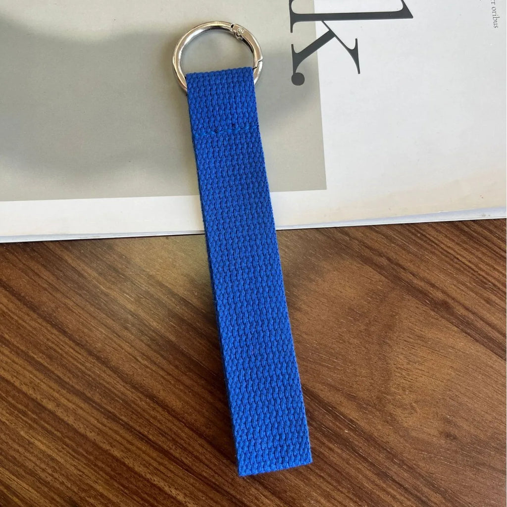 Thick Key Lanyard 2.5cm Wide Webbing Cloth Key Rope Black Pink Man Woman Anti-lost Key Chain for Car Key Can do DIY embroidery