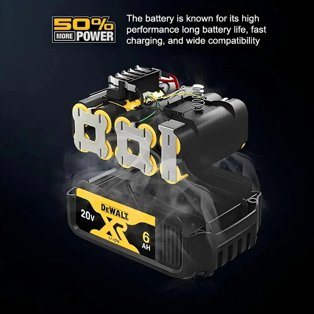 100% Original DeWALT Battery 20V/60V 6Ah 9Ah MAX FlexVolt for DCB606 DCB205 DCB206 DCB209 DCB182 Power Tool with Battery