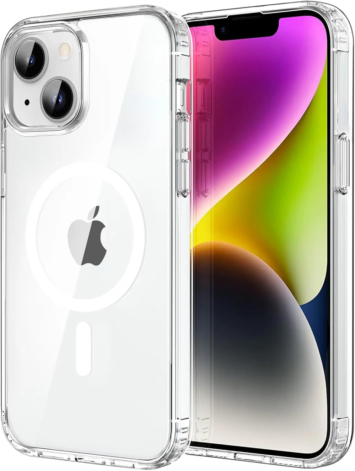 Transparent Magnetic Case For iPhone 17 16 Pro Max 15 14 Plus Wireless Charge Cover 13 12 Mini 17 Air Magsafe Protection Case