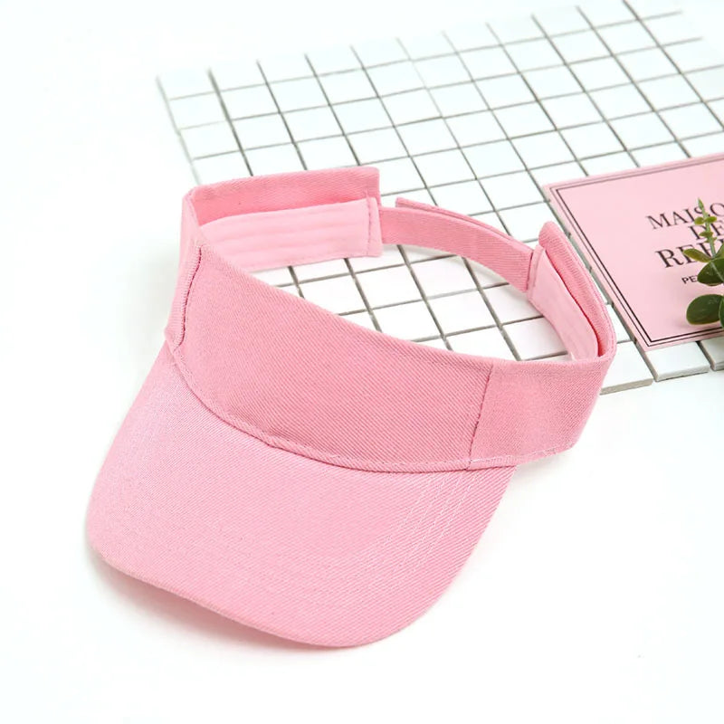 Tennis Visor Cap Solid Empty Top Cotton Men's Caps Visors for Women Baseball Hats Outdoor Sports Gorro Con Visera Dropshipping