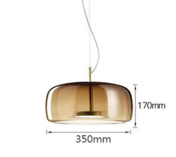 Modern Led Glass Pendant Light for Island Restaurant Hanging Lamp Decoration Ceiling Chandeliers Modern Home Decoration