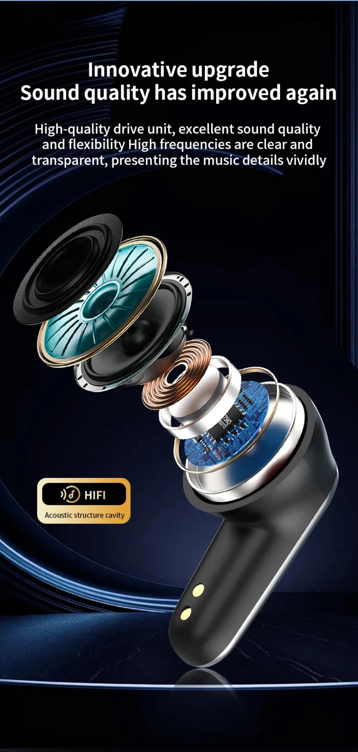 Smart Touch Control Translation Headphones Language Translator Bluetooth Wireless Earphone Noise Cancelling Music Sports Earbuds
