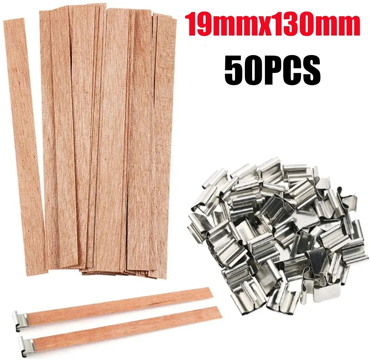 Handmade Soy Wax Candle Wooden Wick DIY Aromatherapy Candle Single Direction Wick Paraffin Wax Candle Crafting Guide