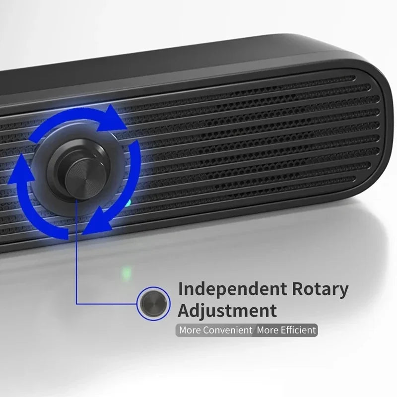NEW Surround Desktop PC Speaker Home Stereo 3.5Stereo USB Soundbar System Computer TV Phone HIFI Subwoofer Wired Strong Bass