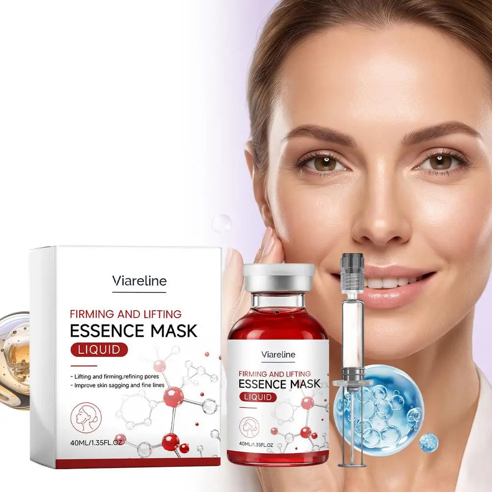 Lifting Firming Essence Mask Liquid 40ml Deep Hydrating Face Serum for Fine Lines & Sagging, Pore Minimizing Skin Care