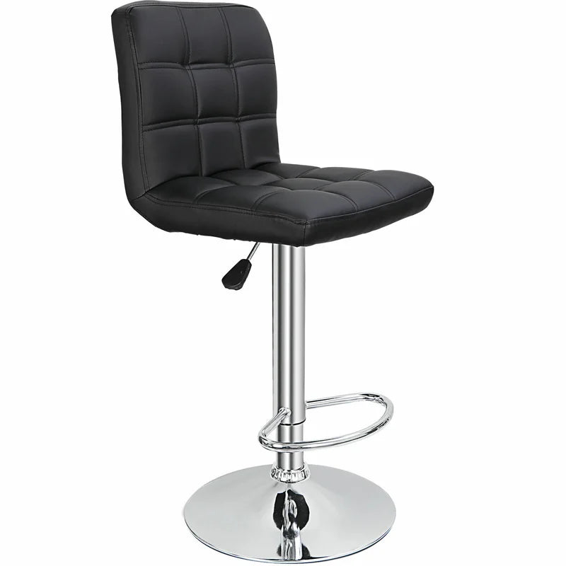 Bar Stools Set of 4 PU Leather Adjustable Swivel Barstools Kitchen Counter Stool