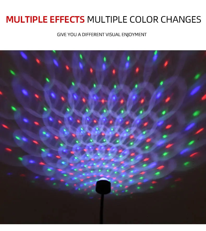 Car Romantic LED Starry Sky Night Light 5V USB Powered Galaxy Star Projector Lamp for Car Roof Room Ceiling Decor Plug and Play