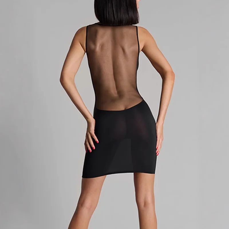 Women's Clothing Early Spring New Halter Suspender Dress Fashionable Sexy Night Club Style Backless Sheath Dress for Women elege