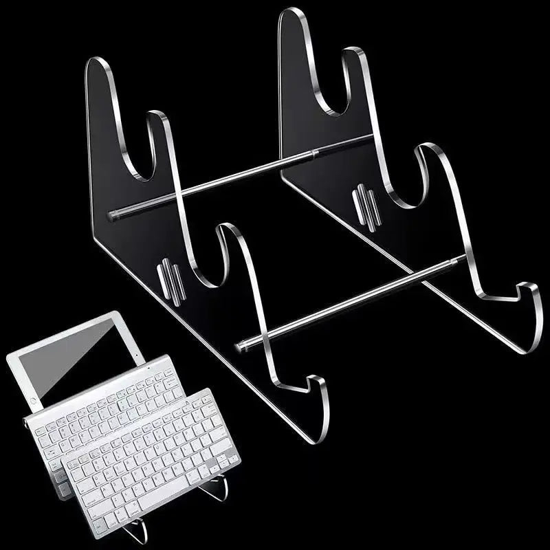 Keyboard Display Stand Transparent Acrylic Keyboard Stand for Computer Mechanical Keyboard Holder Layer Rack Keyboard Tray