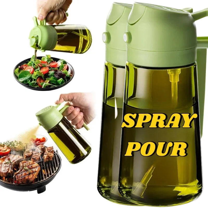Oil Bottle Oil Spray for Cooking Household Kitchen Spray Olive Oil Barbecue Fat Control Food Grade Spray Pot Kitchen Gadgets