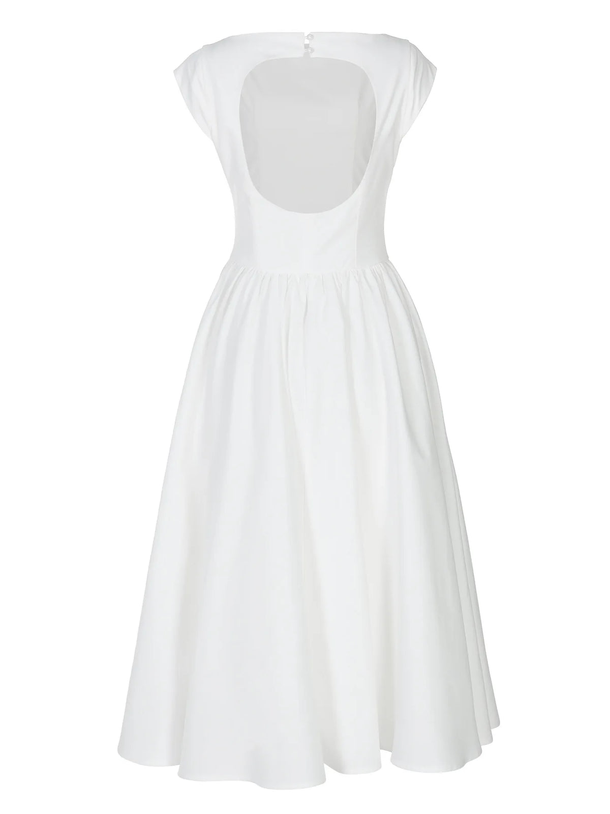 Elegant Socialite Solid Color Sleeveless Long Dresses Simple All-match Backless Temperament A-line Dress Fashion Commuting Style