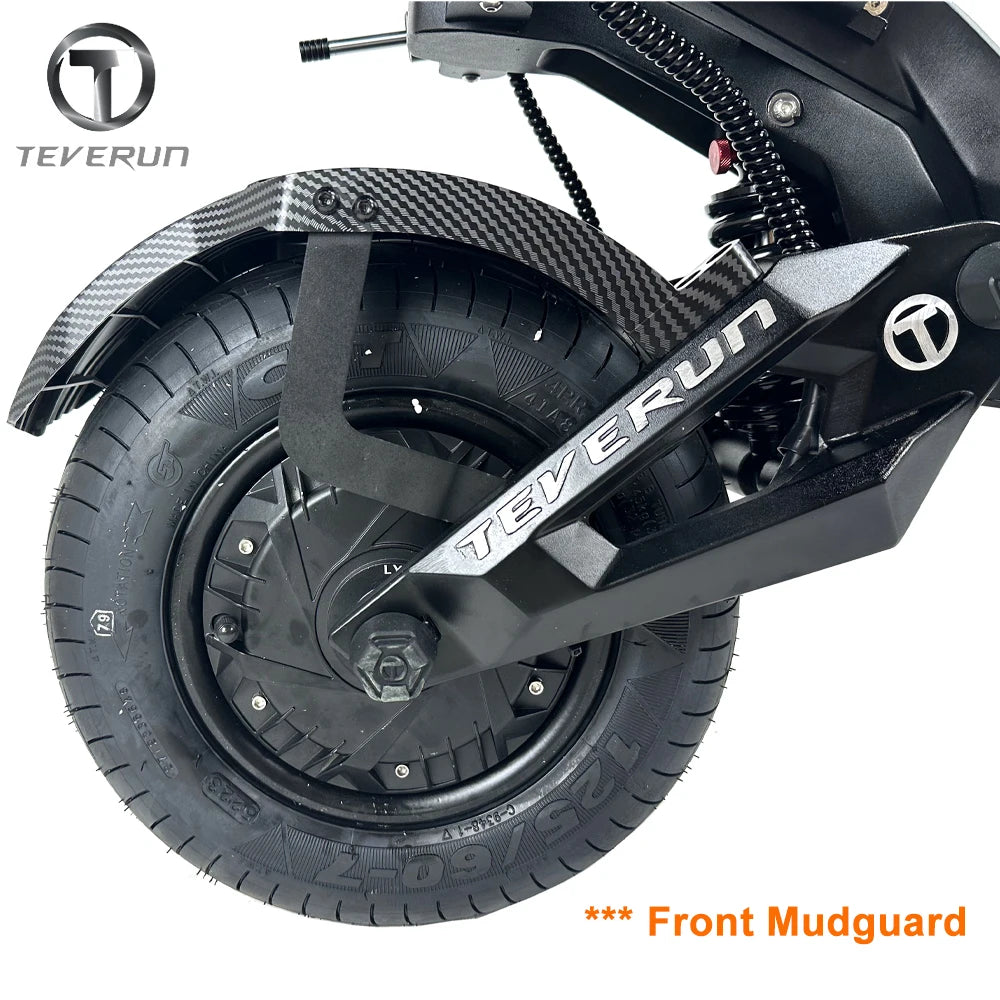 Original Teverun Fighter 7260R Carbon Fiber Pattern Mudguard for 13inch Teverun 7260R for Teverun 7260R Fenders E-Scooter Part