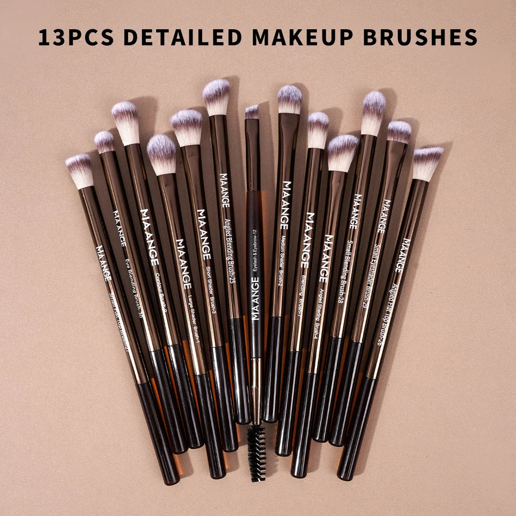 20pcs/set Pro Makeup Brushes Double Ended Foundation Concealers Blush Eye Shadows Brush for Liquid Cream Powder Blending