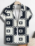 Summer Tropical Print Hawaiian Shirt For Men Fashion Casual Man Short Sleeve Beach Wear Stylish Party Holiday Outfit Shirts