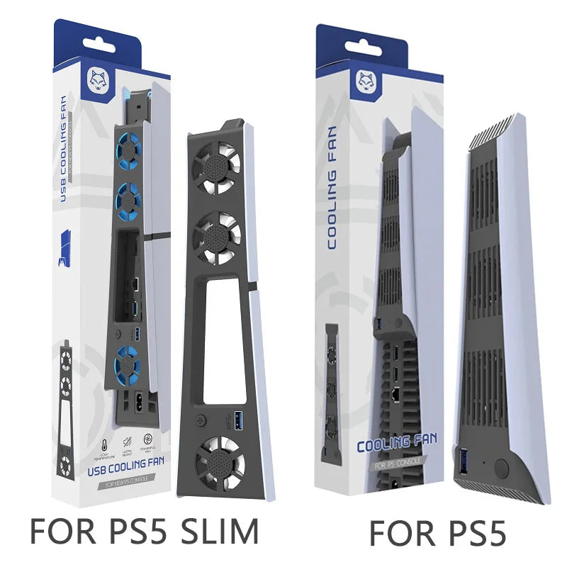 REMANK For PS5 and PS5 Slim Cooling System Cooling Fan For PS5 Slim and PS5 Cooling Fan Disc and Digital Console Cooling System