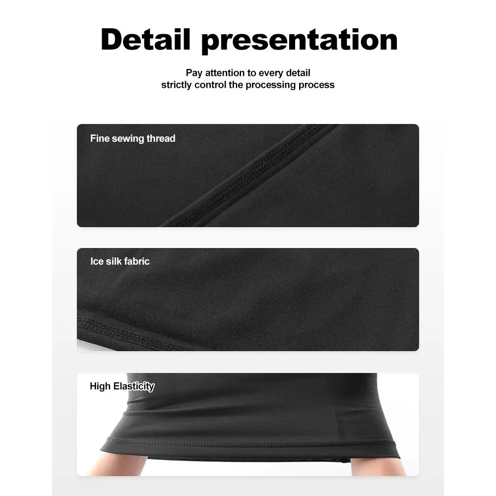 Cycling Half Face Cover Motorcycle Neck Warmer Riding Neck Gaiter Cooling Climbing Running Hiking Neck Wrap Ice Silk Dust
