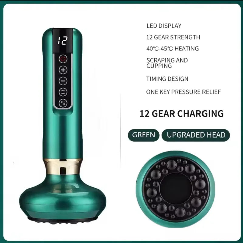 Rechargeable Magnetic Cupping Massager Handheld Cellulite Fat Suction Machine for Body Sculpting, Belly & Cellulite Massage