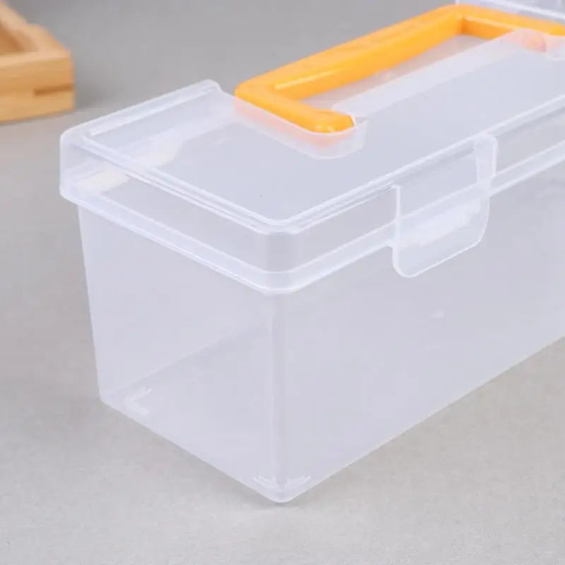 ✔Professional Tool Organizer Set,Transparent Parts Storage With Dividers-Portable Case For Kitchen Condiment Storage