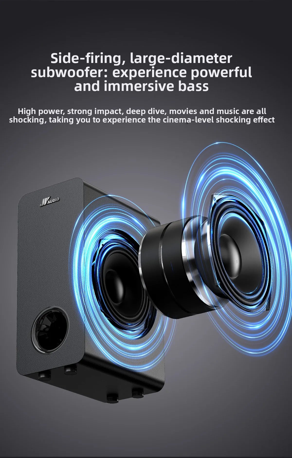 Shunjiayu 2026 HiFi Wireless Subwoofer Wood Enclosure For Home Theater Audio System 5.1 Channels 6 Speakers High Power