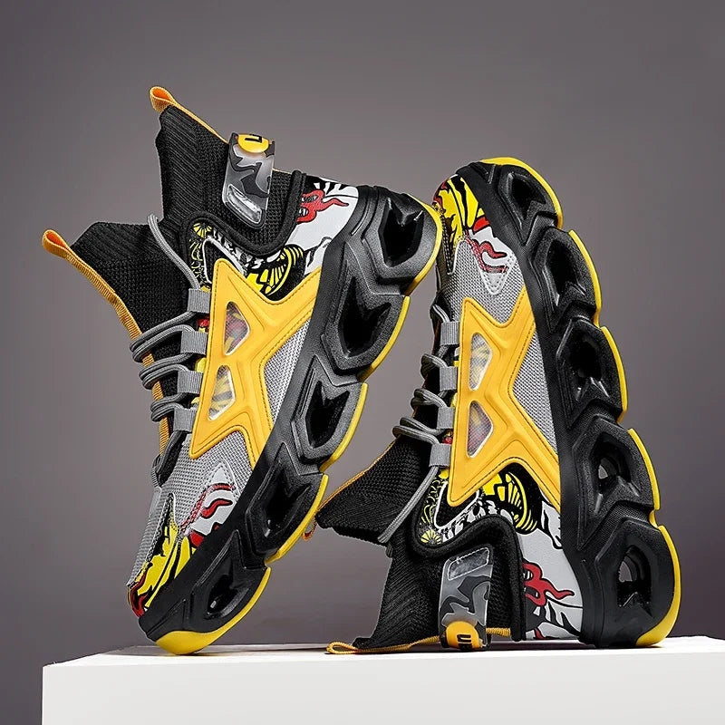 Men's Breathable Casual Sneakers Luxury Fashion Running Trainer Unisex Comfortable Wear Tenis Race Shoes