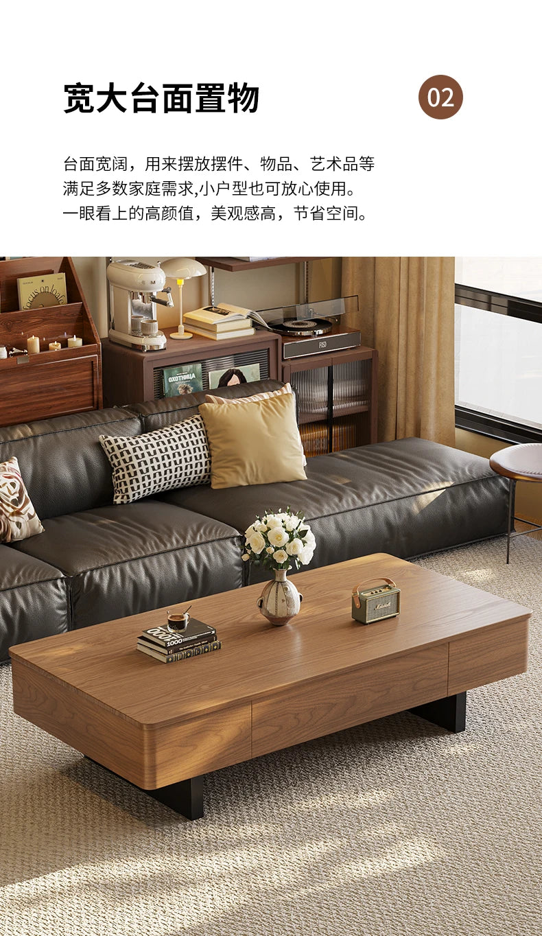 Modern Luxury Coffee Table Aesthetic Minimalist Trendy Coffee Tables Design Storage Mesa De Centro Sala Living Room Furniture