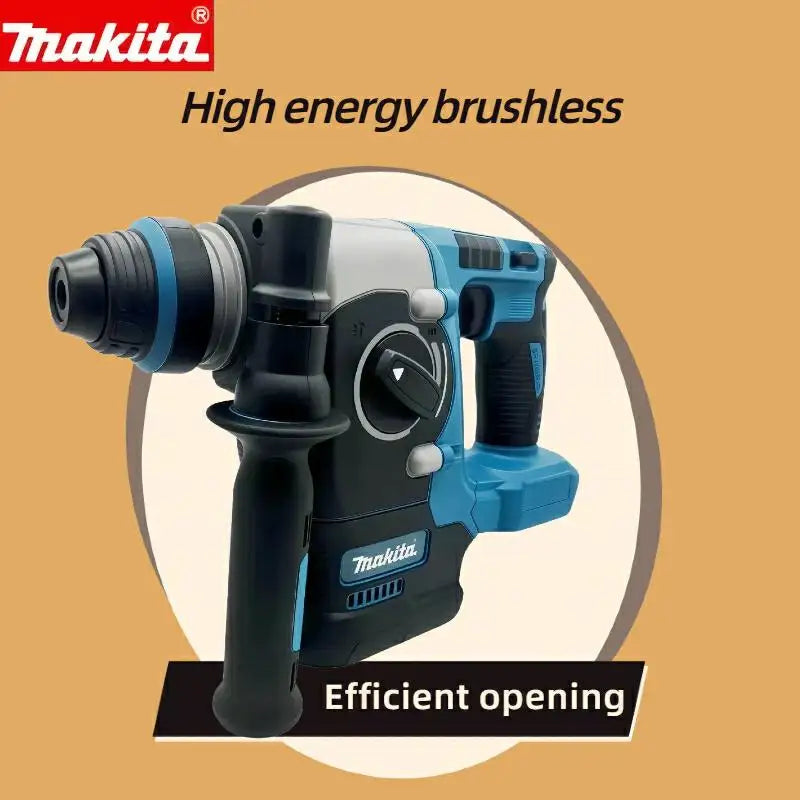 Makita273  Electric Cordless Brushless Hammer Drill Rechargeable Rotary Hammer Drilling and Chiseling High torque power Tool