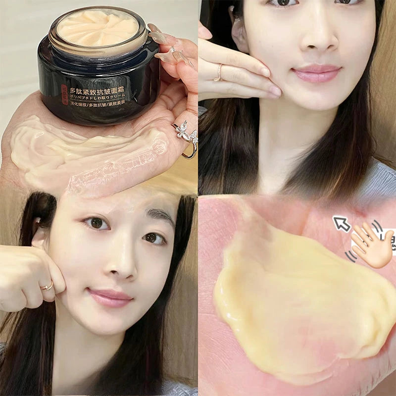 Polypeptide Anti-Wrinkle Firming Face Cream Deep Hydration Brighten Dull Skin  Minimize Fine Lines Moisturizing Day Night Cream