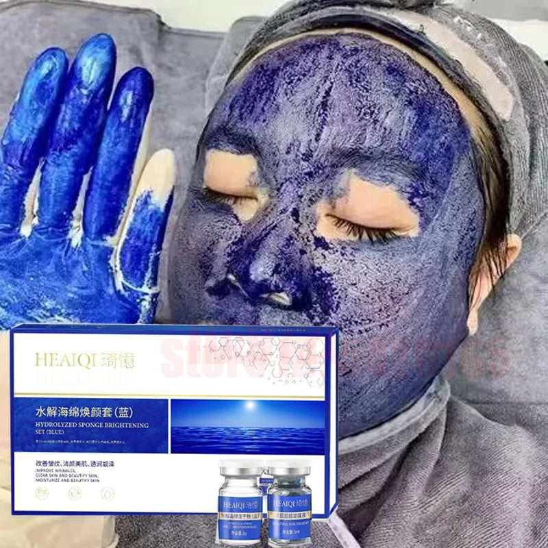 10pcs Copper Peptide Algae Peeling Whitening Melasma Peel Kit Natural Seaweed Bone Plant Extract Mask Rejuvenation Moisturize