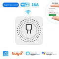 16A WiFi Smart Switch DIY Work with Tuya  Smart Life APP Smart Home Alexa Yandex Alice Mini Interruptor Two Way Voice Control