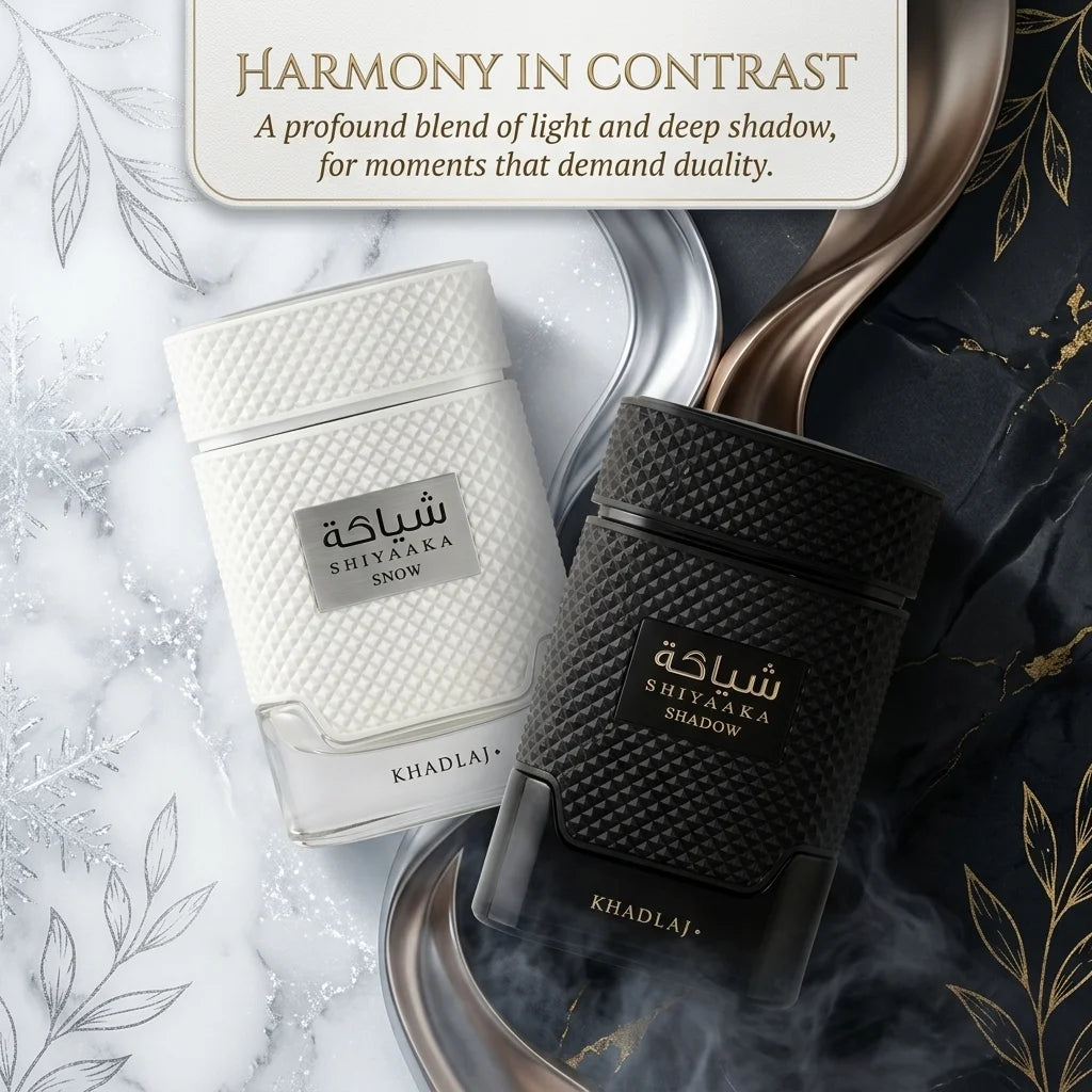 Luxury Special Edition Shiyaaka Snow Shadow Perfume Long Lasting Fragrance Arabian Eau De Parfum Spray Body Mist Unisex Scent