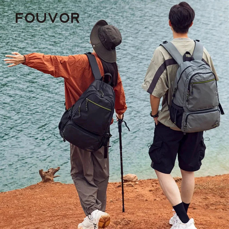 FOUVOR Large Capacity Women Travel Backpacks Waterproof Lightweight Sports Outdoor Student Laptop Bag 3033-01 3033-02 3033-05