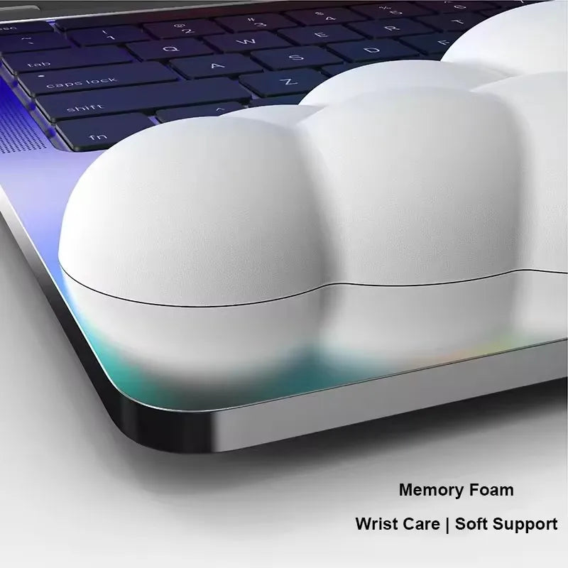 Cloud Shape Wrist Rest Pad Soft PU Material Memory Foam Anti-Slip Desktop Office Gamer Mouse Wrist Rest Pad