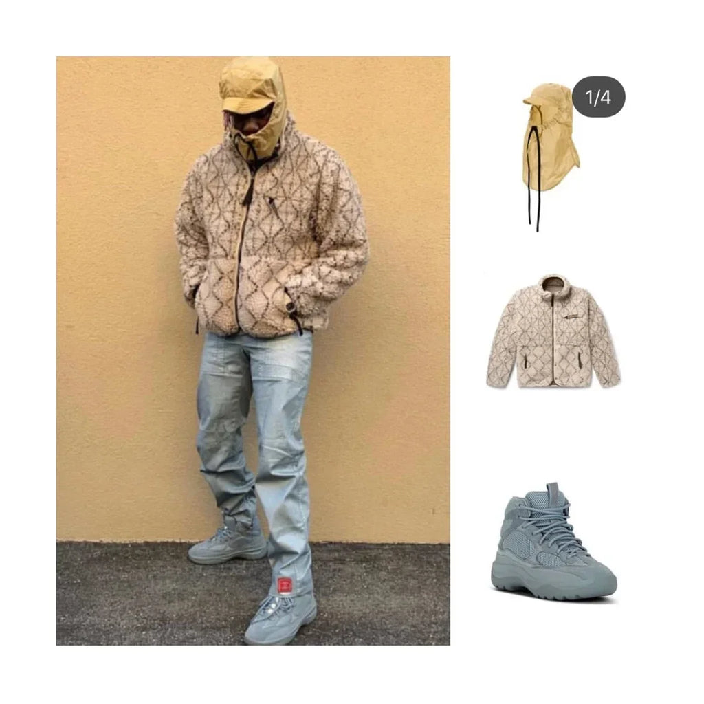 KAPITAL Fleece Wear on Both Sides Zipper Long Sleeve Japan Style Loose Jacket Men and Women Cashmere Coats