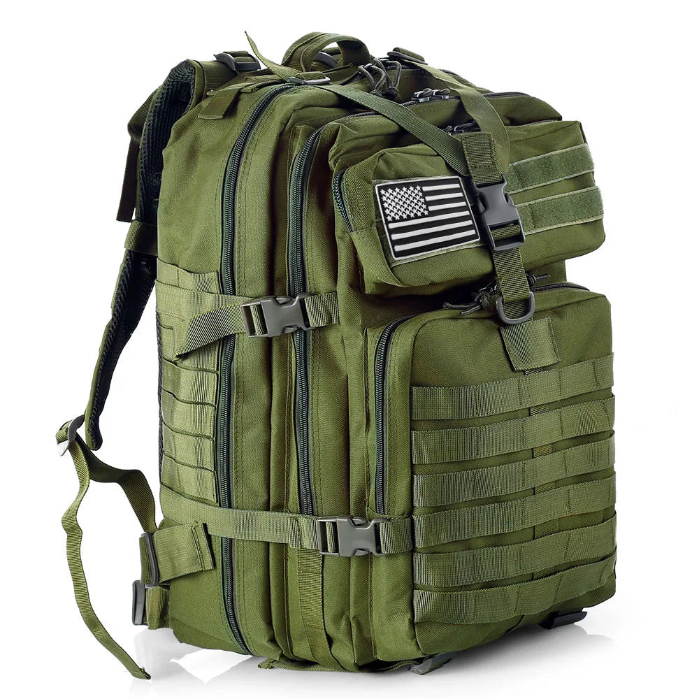 50 Liters Outdoor Tactical Dual Shoulder Large 3P Backpack Backcountry Cycling Sports Backpack Travel Attack Camouflage Multi-Fu