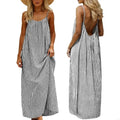 77HE Dresses for Women Backless Cami Dress Casual Vacation House Beach Sleeveless with Back Tie