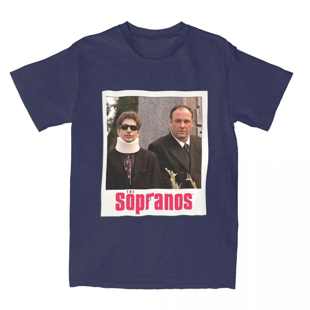 Streetwear T Shirt Tony Soprano Tv Show Pop Culture Cotton T-Shirts Fashion Tshirt for Men Summer Casual Short Sleeve Top Tees