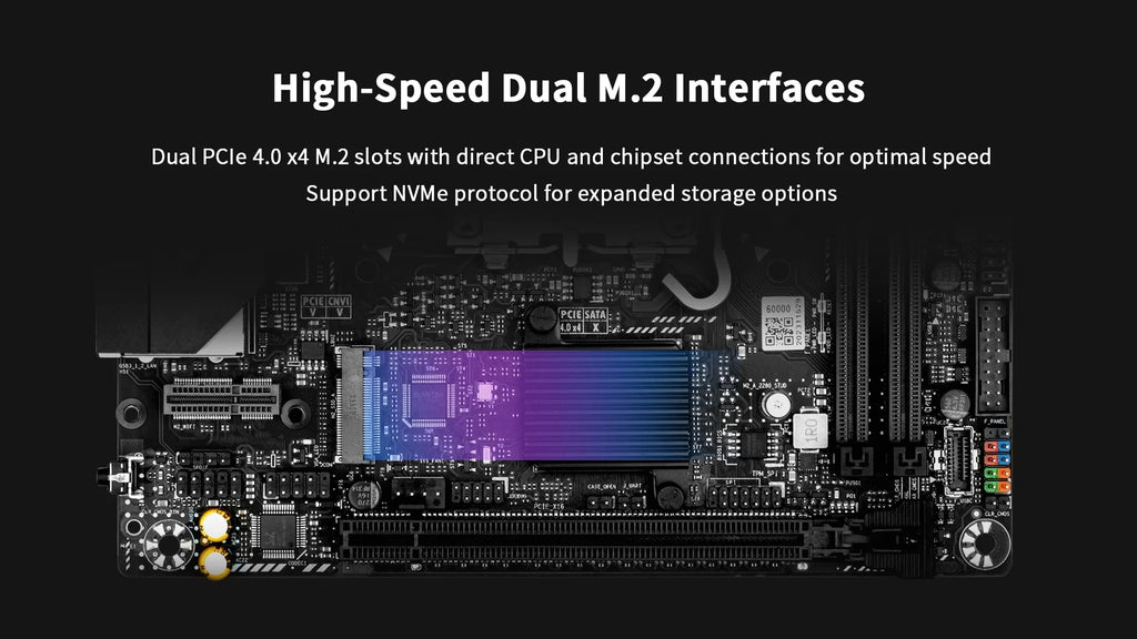 MAXSUN Game Motherboard B760ITX D5 support Intel 14 13 12th generation Core CPU DDR5 M.2 PCIEX16 4.0 Computer components