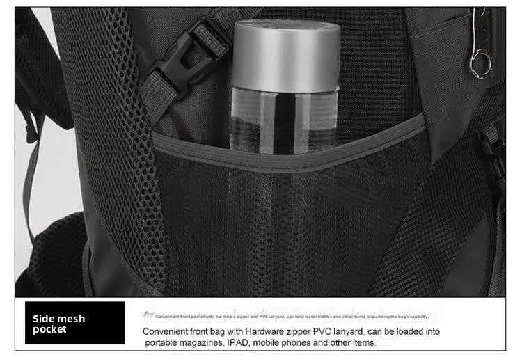 Outdoor Travel Backpack 60L Large Capacity Men's Women's Climbing Bag Luggage Multifunctional Bookbag Lightweight Waterproof