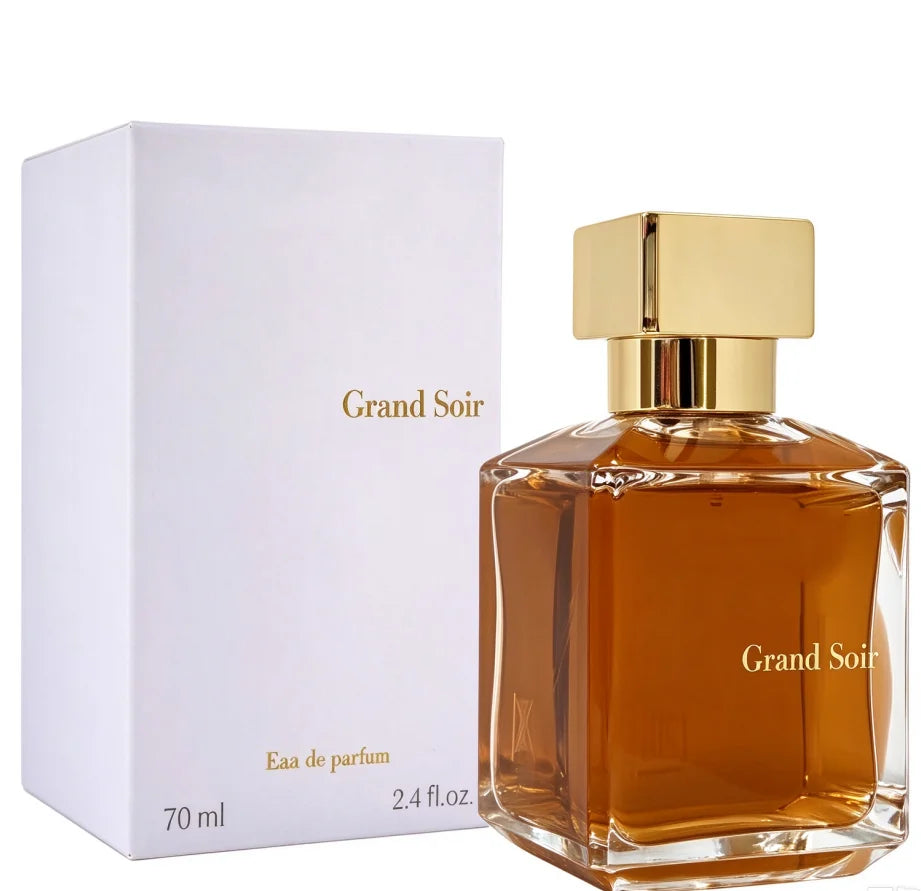 Three (Rouge 540, Grand Soir) perfume spray, 2.4oz70ml, lasting flower fragrance, oriental amber tone, three choices, advanced gift box, Christmas and Valentine's Day gift choice