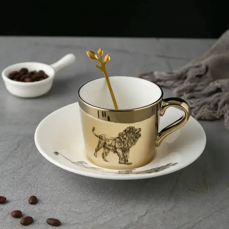New Dynamic Mirror Reflection Cup Mug 250~300ml Home Drinkware Creative Ceramic Anamorphic Cup Coffee Tea Set Interesting Gift